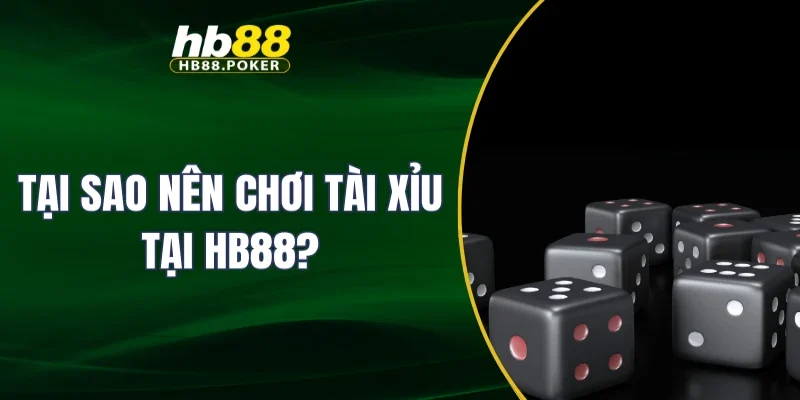 Tại sao nên chơi tài xỉu tại HB88?