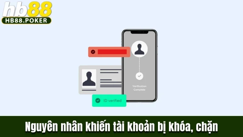 Tài Khoản HB88 Bị Khóa, Bị Chặn Thì Phải Làm Sao Để Khắc Phục 1 Nguyên nhân khiến tài khoản bị khóa, chặn